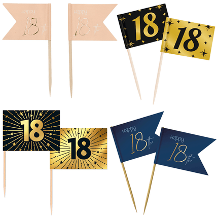 18 Jaar Cocktailprikkers - Partywinkel