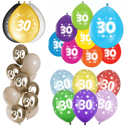 30 Jaar Latex Ballonnen - Partywinkel