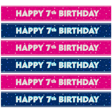 7 Jaar Banners - Partywinkel
