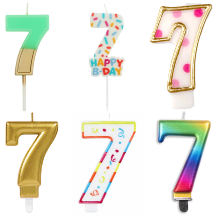 7 Jaar Kaarsen - Partywinkel