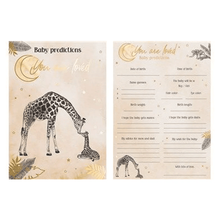 Babyshower Voorspellingskaartjes - Partywinkel