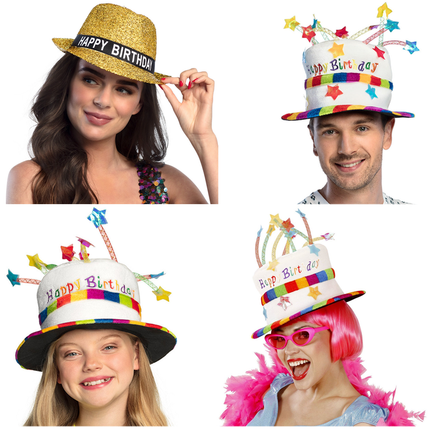 Happy Birthday Feesthoedjes - Partywinkel