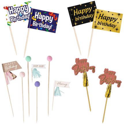 Happy Birthday Vlaggenprikkers - Partywinkel