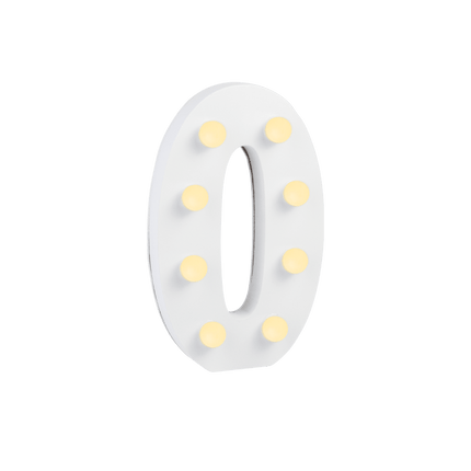 0 Licht Cijfer van Paper Dreams koop je bij Partywinkel