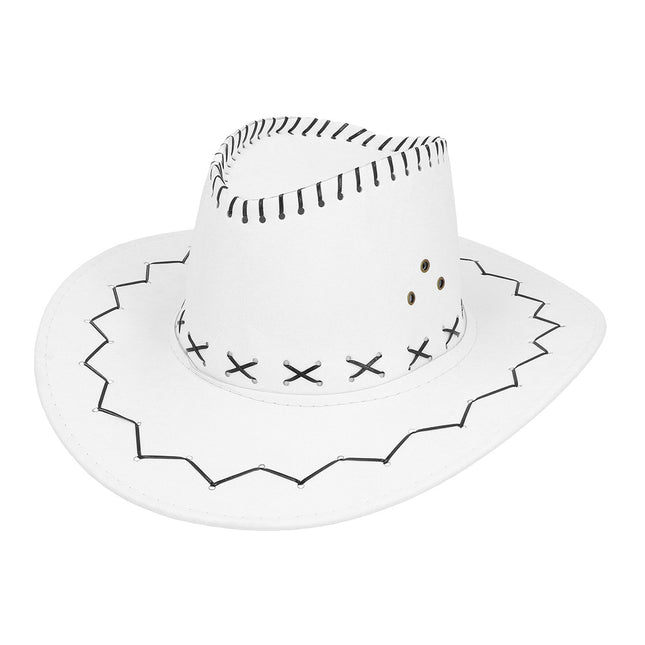 Hoed cowboy Savanne wit