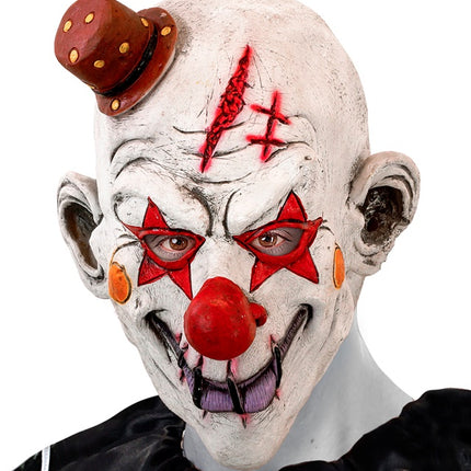 VOLLEDIG MASKER KILLER CLOWN MET HOED