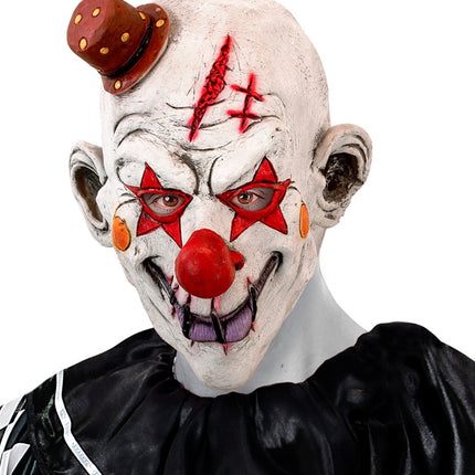 VOLLEDIG MASKER KILLER CLOWN MET HOED