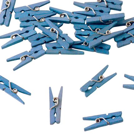 Blauwe knijpers - 24 stuks