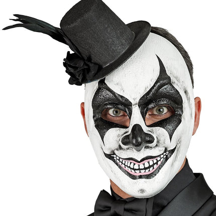 Hoed Masker Zwart Wit Schedel