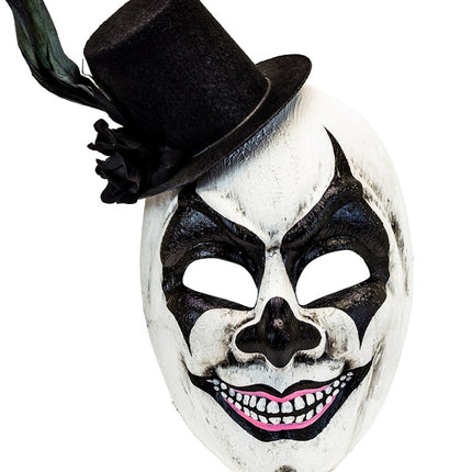 Hoed Masker Zwart Wit Schedel