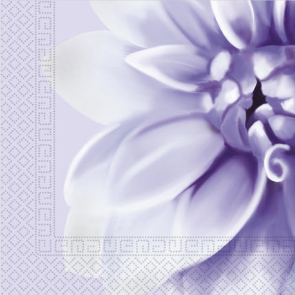 Lila Servetten Dhalia 33cm 20st