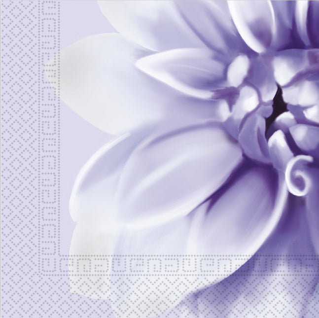 Lila Servetten Dhalia 33cm 20st