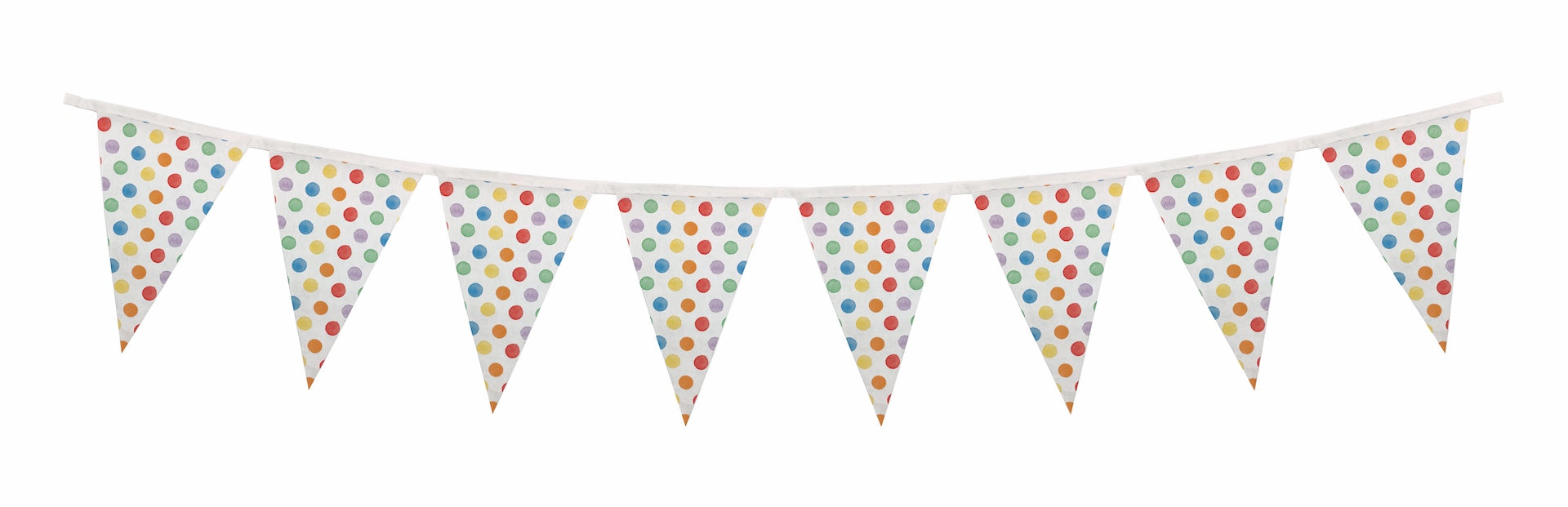 Gekleurde Slinger Stippen Plastic 2m