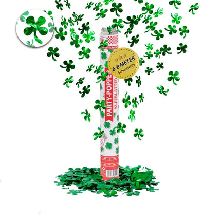 Groene Confetti Kanon Klavertje Vier 40cm