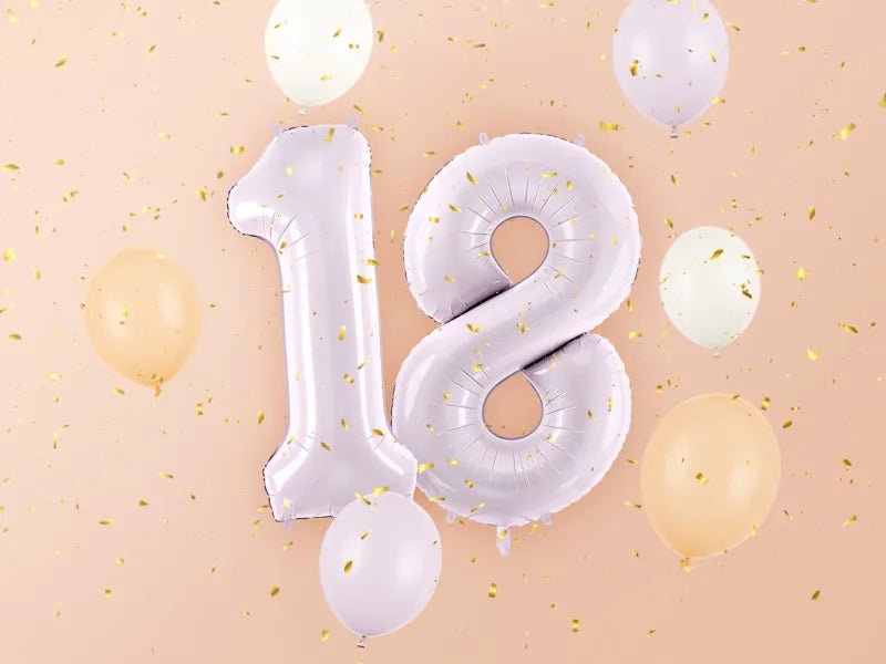 1 Jaar Cijfer Ballon Paars Leeg 72cm van Partydeco koop je bij Partywinkel