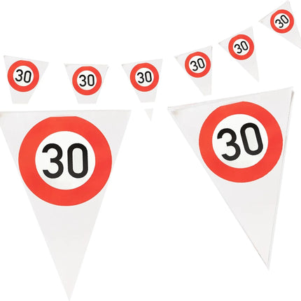 30 Jaar Slinger Verkeersbord 4m
