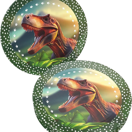 Dinosaurus Borden Groen 23cm 8st