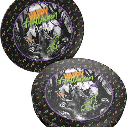 Halloween Borden Neon 23cm 8st