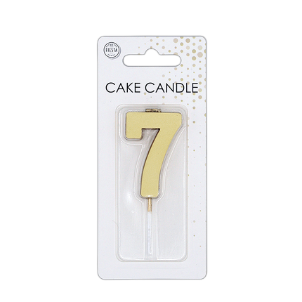7 Kaars Goud Metallic 4,5cm