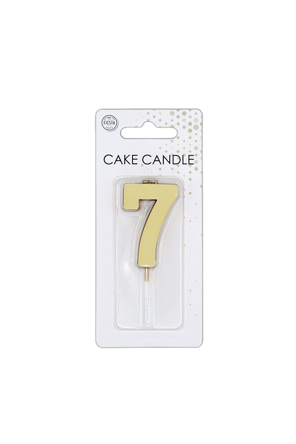 7 Kaars Goud Metallic 4,5cm