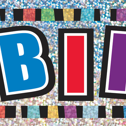 Happy Birthday Afzetlint Gekleurd 3,65m