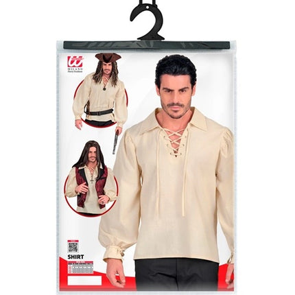BEIGE HISTORISCH KARAKTER SHIRT