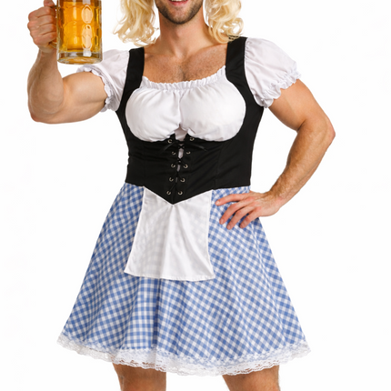 Blauwe Dirndl Jurk Oktoberfest Heren