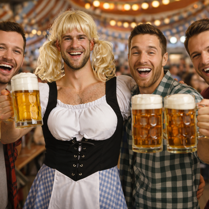Blauwe Dirndl Jurk Oktoberfest Heren