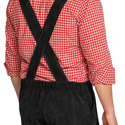 Oktoberfest Lederhose Zwart Kort