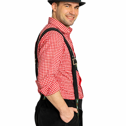 Oktoberfest Lederhose Zwart Kort