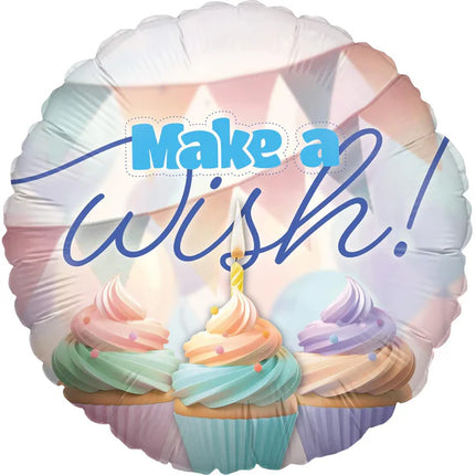 Verjaardag Helium Ballon Make A Wish Leeg