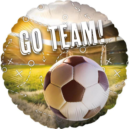Voetbal Helium Ballon Go Team Leeg 45cm