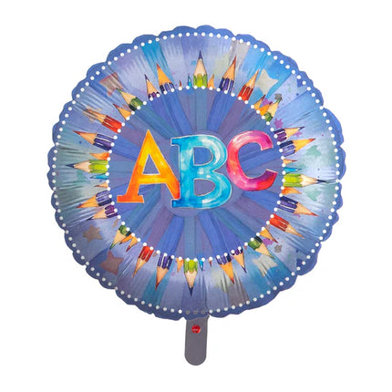 Back To School Helium Ballon Abc Leeg 45cm