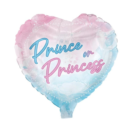 Gender Reveal Helium Ballon Hart Leeg 45cm