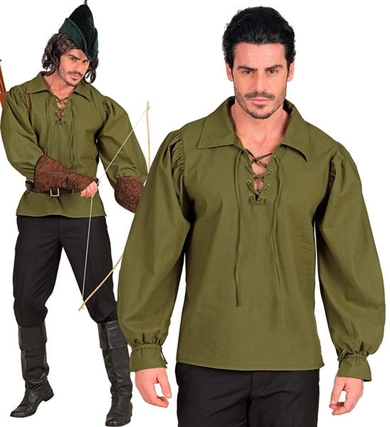 Historisch Shirt Groen Heren