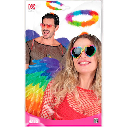 HOOFDBAND HALO ENGEL REGENBOOG