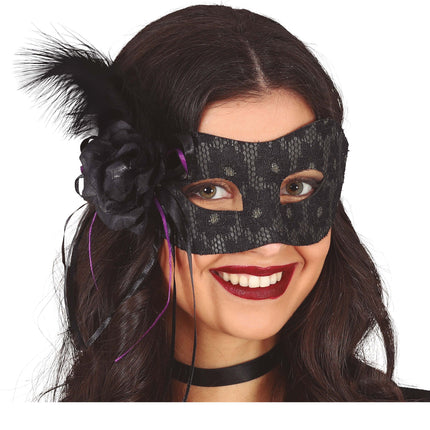 Zwart Oogmasker Veer