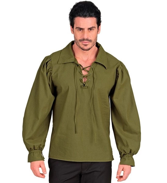 Historisch Shirt Groen Heren