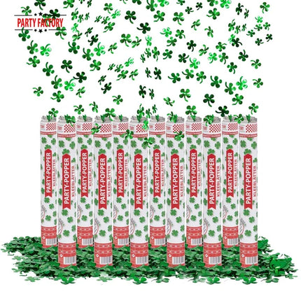 Groene Confetti Kanon Klavertje Vier 40cm