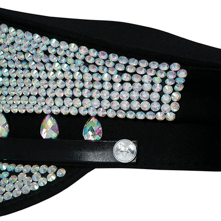 Politie Pet Zwart Zilver Glitters