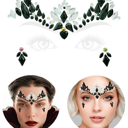 Zwart Witte Gezicht Stickers