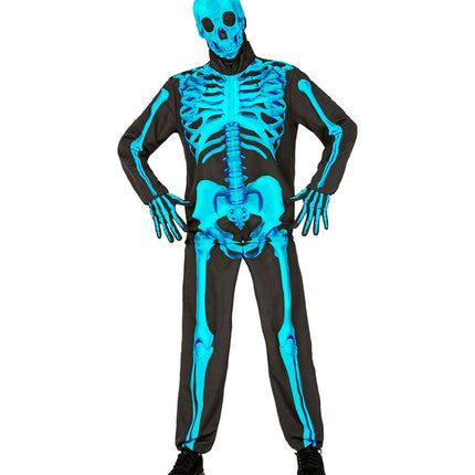 Skelet Kostuum Neon 4 delig