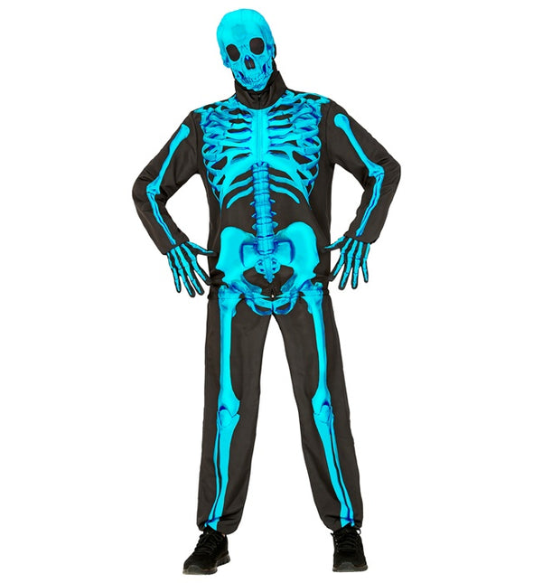 Skelet Kostuum Neon 4 delig