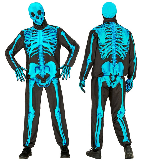 Skelet Kostuum Neon 4 delig