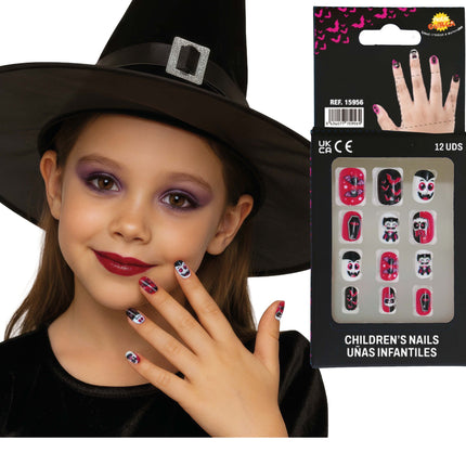 Halloween Nepnagels Kind Vampier