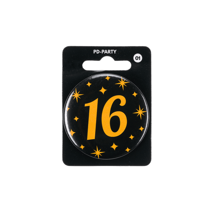 16 Jaar Button van Paper Dreams koop je bij Partywinkel