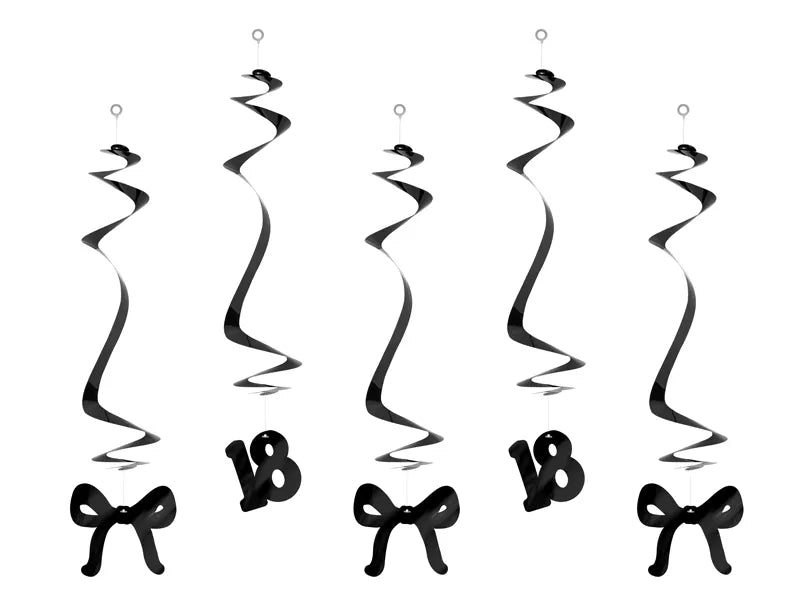 18 Jaar Hangdecoratie 50cm 5st van Partydeco koop je bij Partywinkel