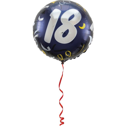 18 Jaar Stijlvol Feest Folieballon - 45cm van Folat koop je bij Partywinkel