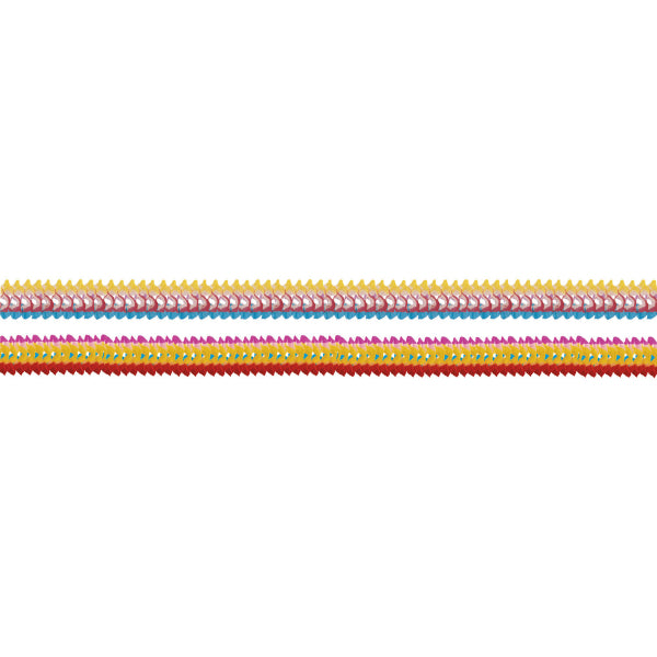 4 Slingers Meerkleurige Rims Papier 8 x 200 cm