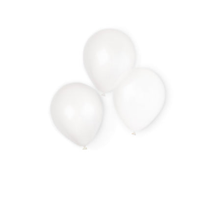 Witte Ballonnen 20,3cm 10st